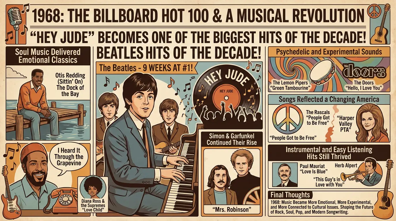 number one hits of 1968